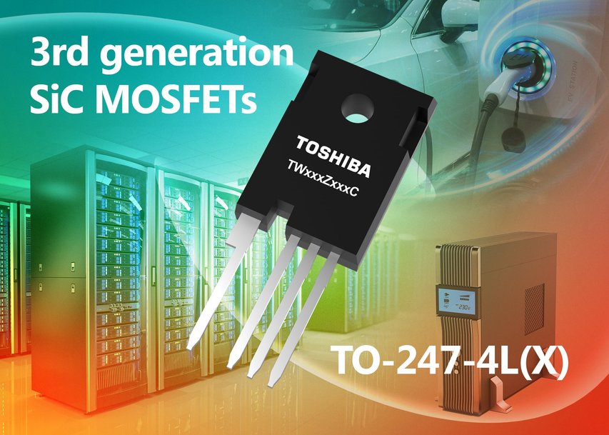 Toshiba lance des MOSFET en carbure de silicium (SiC) de 3ème génération avec des pertes de commutation réduites